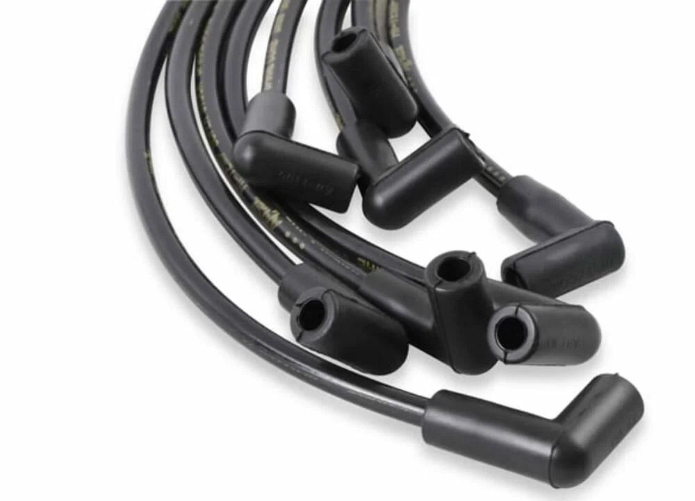 Spark Plug Wire Set - 90 Deg Boots - Black - 5048K